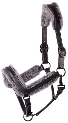 Harry's Horse Headcollar leather Anatomic Furry Matt