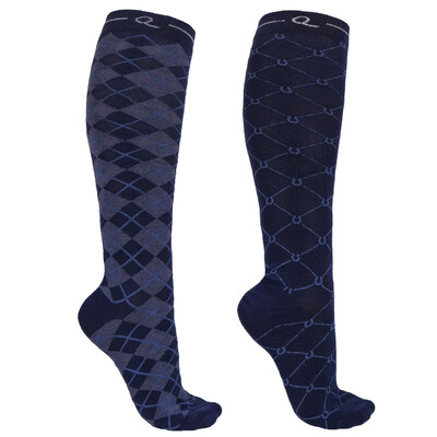 QHP Knee stockings Classic (2-pack)