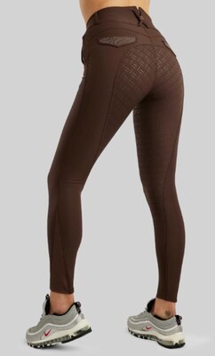 Montar Ridingbreech Briella Highwaist Rosegold Crystals FullGrip