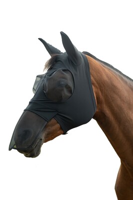 HKM Flymask Elastic with nose protection