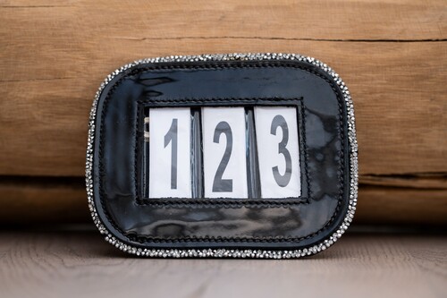 HB Showtime Competition Numbers with Patent Leather and Glitter