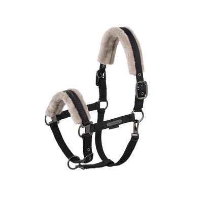 Eskadron Headcollar Double Pin Faux Fur | Platinum
