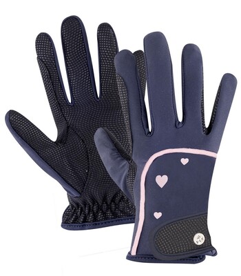 ELT Metropolitan Heart Riding Gloves, Kids