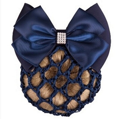 Hair bow BR w/small bow and sparkle