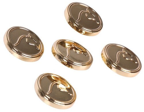 Harry's Horse Button Set Metallic Horse