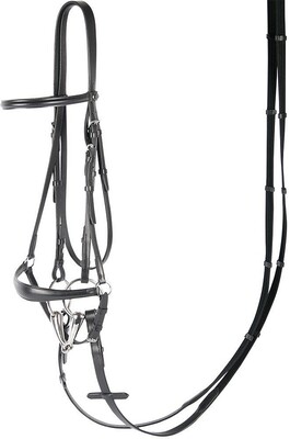 Harry's Horse Drop noseband bridle, black