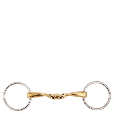 BR Double Jointed Loose Ring Snaffle Soft Contact 16 mm