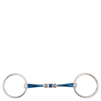 BR Double Jointed Loose Ring Snaffle Sweet Iron Magic System 14 mm