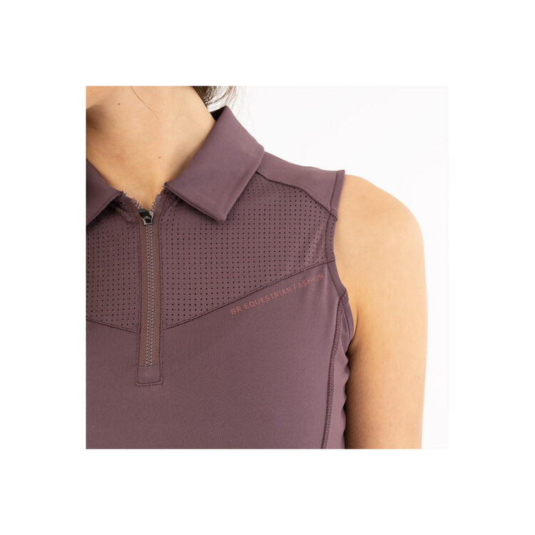 BR mouwloos poloshirt Isa dames