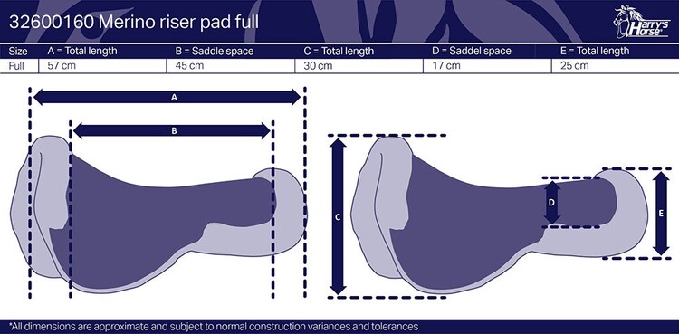 Harry's Horse Riser pad Merino Full