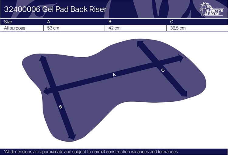 Harry's Horse Gel pad back riser