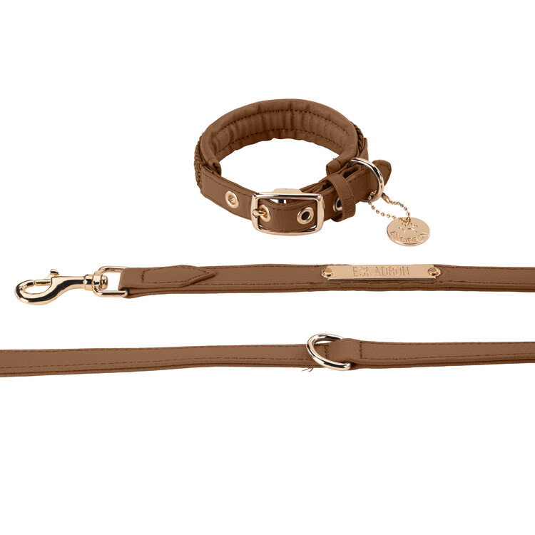 Eskadron Hondenhalsband en riem Faux Leather Heritage