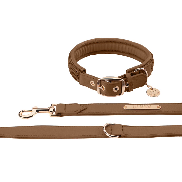 Eskadron Hondenhalsband en riem Faux Leather Heritage