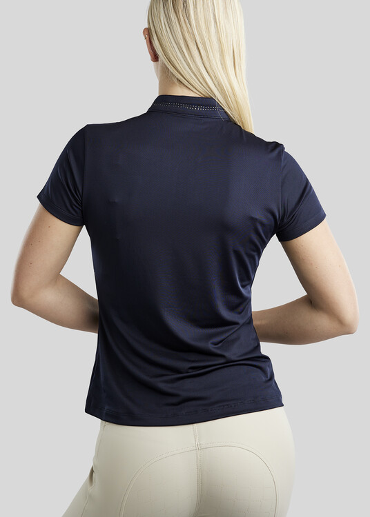 Montar MoBlair Trainingsshirt with dark grey crystals