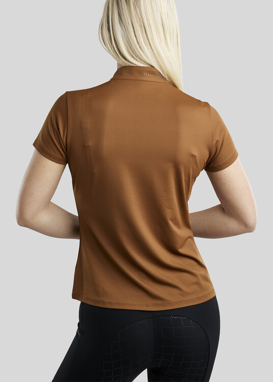 Montar MoBlair Trainingsshirt with dark grey crystals