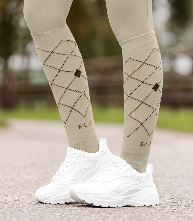 ELT Paardrijsokken Argyle