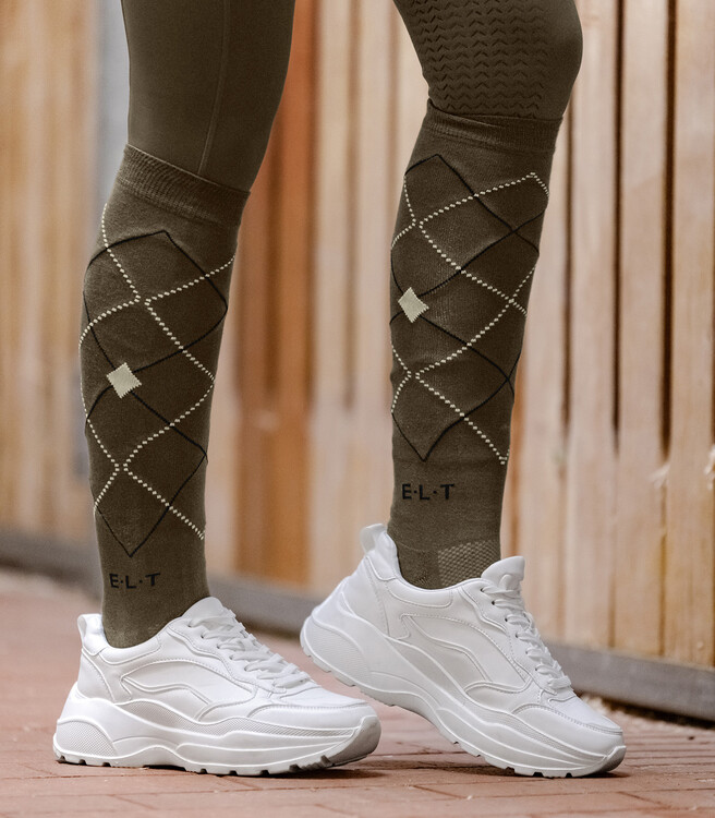 ELT Paardrijsokken Argyle