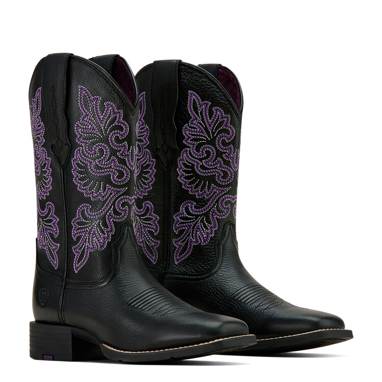 Ariat Round Up Wide Square Toe StretchFit Westernlaars dames