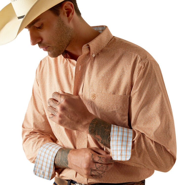 Ariat Heren Wrinkle Free Brysen Classic Fit Shirt
