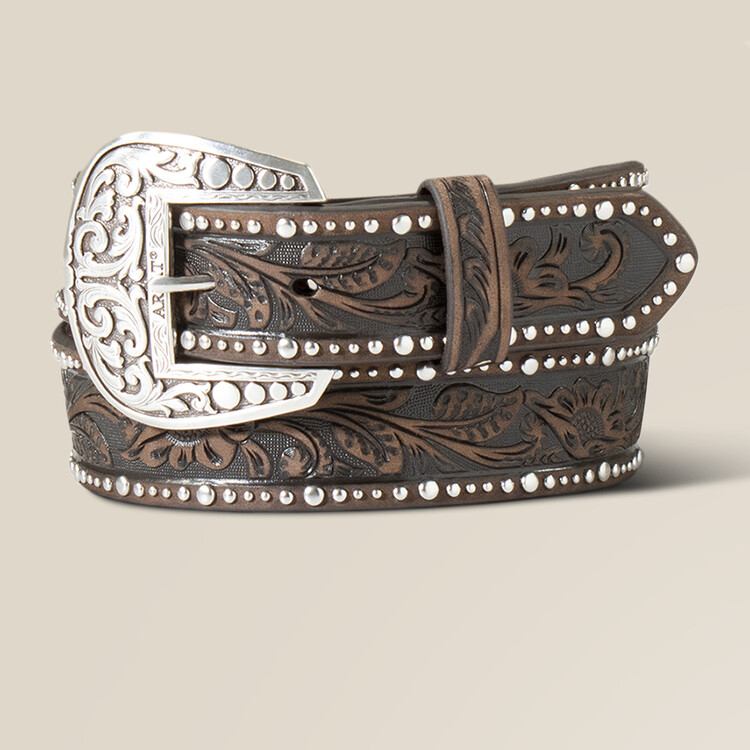 Ariat Studded Tooled Embossed Riem