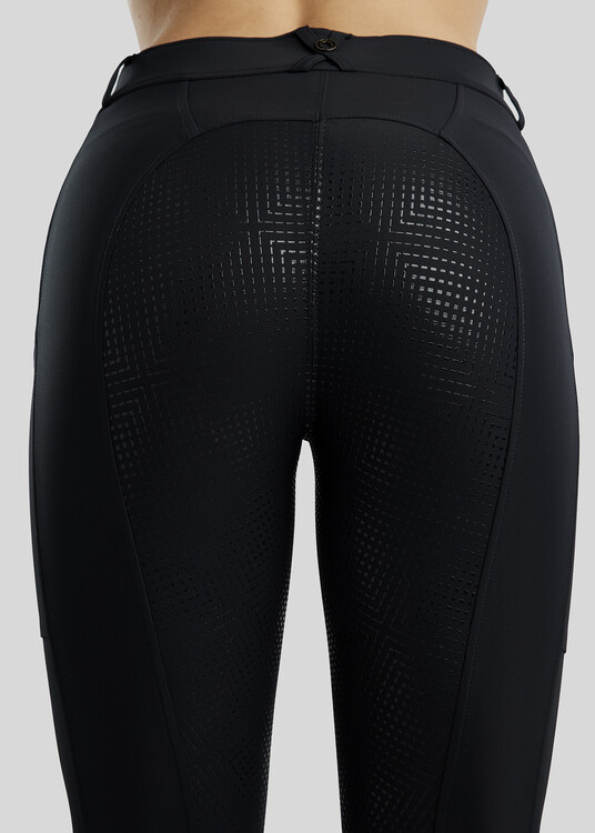 Montar Rijbroek Highwaist MoMaggie Gun Metal Crystal FullGrip