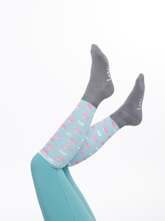 LeMieux Footsie Socks Flying Pigs