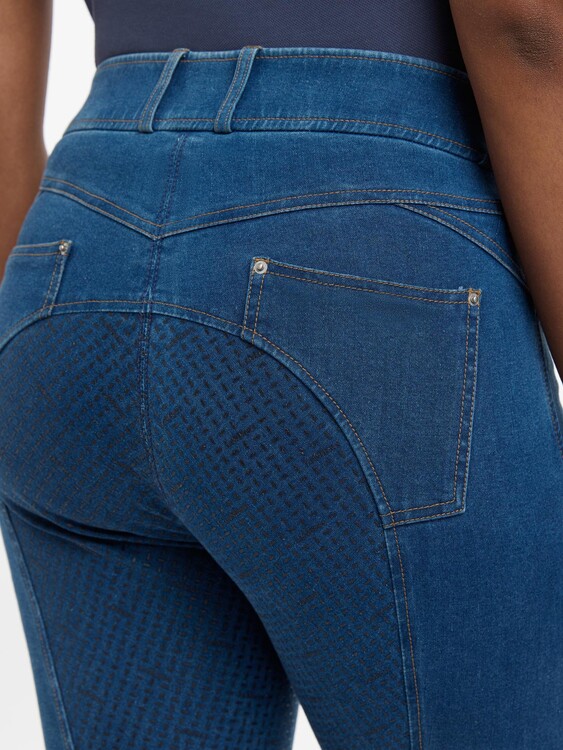 LeMieux Dolly Denim Damesrijbroek FullGrip