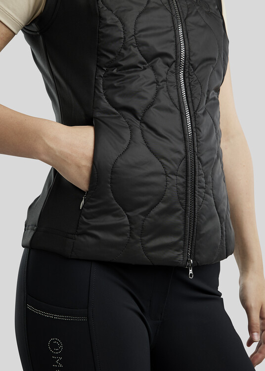 Montar Bodywarmer MoMary Gun Metal Crystals