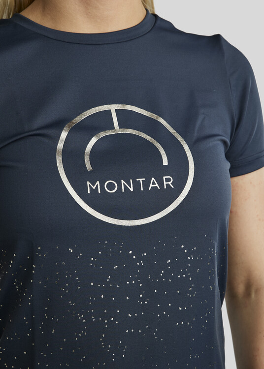 Montar T-shirt MoSillie Gun Metal Logo