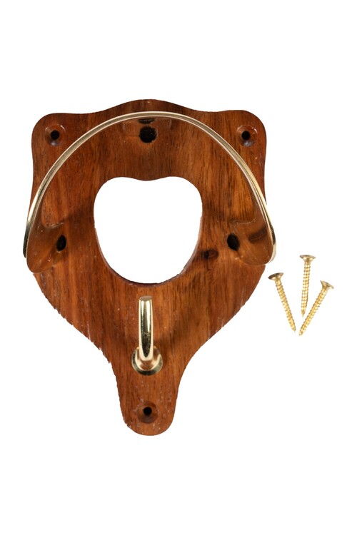 HKM Hoofdstelhanger hout en messing