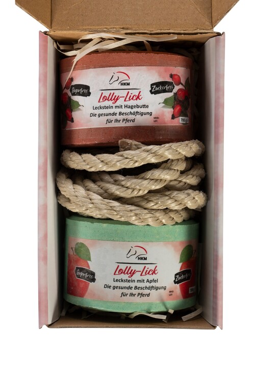 HKM Liksteen Lolly Lick 2 pack met touw