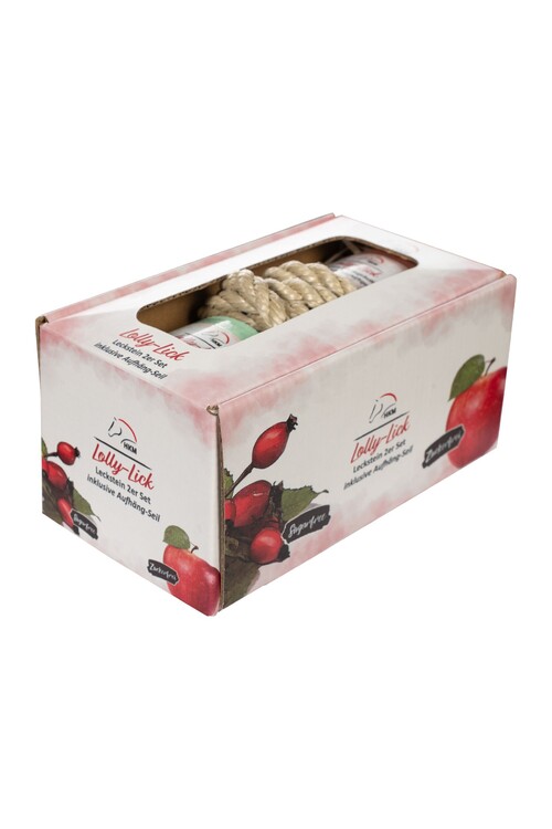 HKM Liksteen Lolly Lick 2 pack met touw