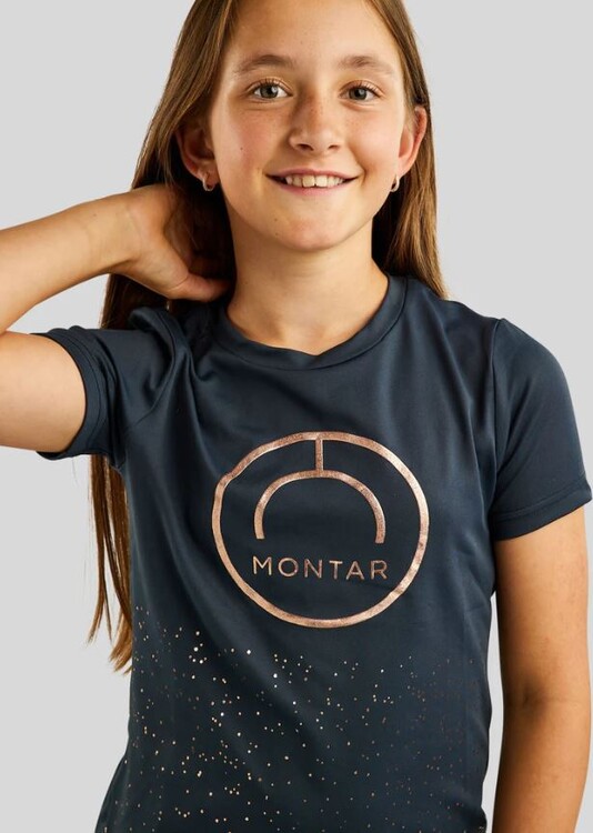 Montar MoNille T-shirt rosegold dots Junior