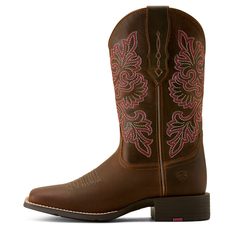 Ariat Round Up Wide Square Toe StretchFit Westernlaars dames