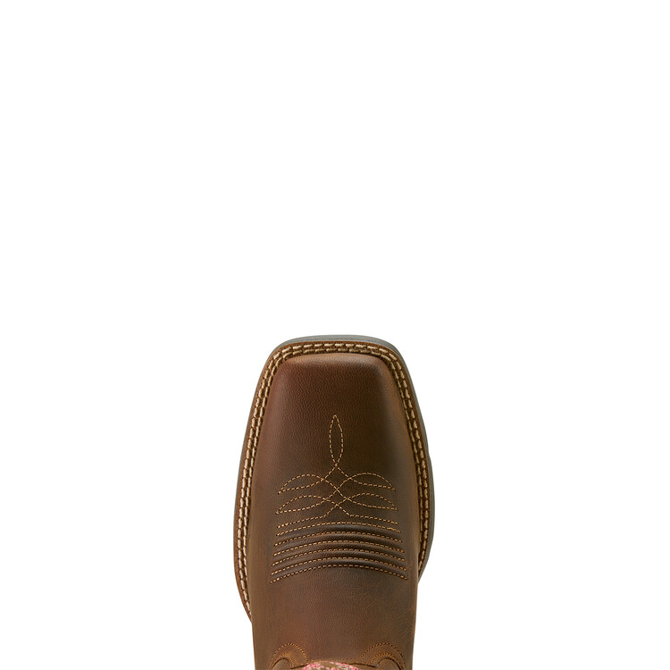 Ariat Round Up Wide Square Toe StretchFit Westernlaars dames