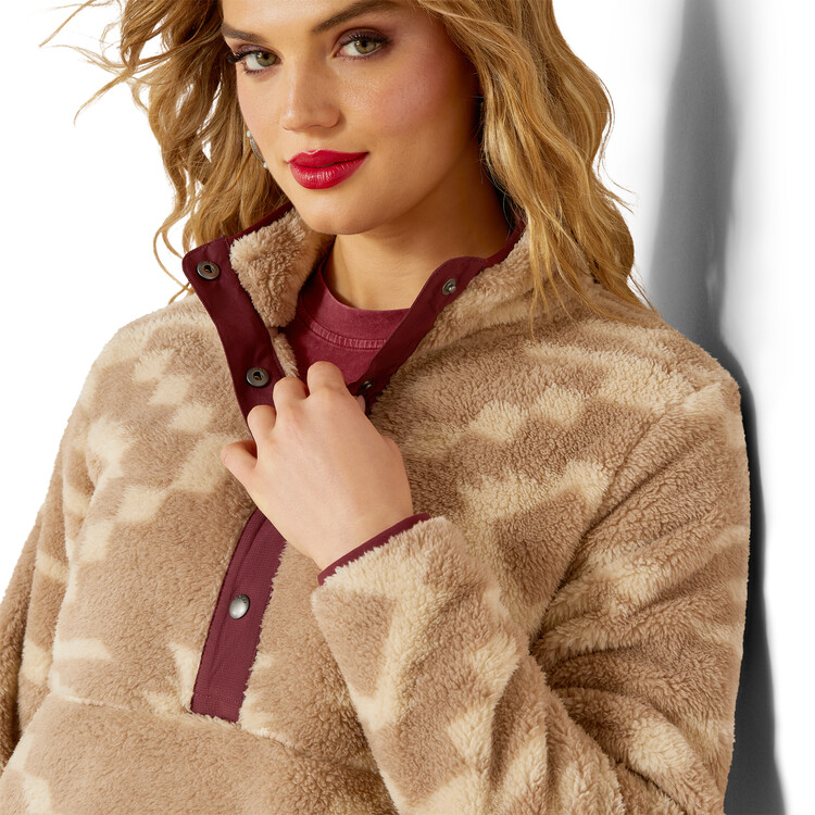 Ariat Berber Snap Front Sweatshirt Dames