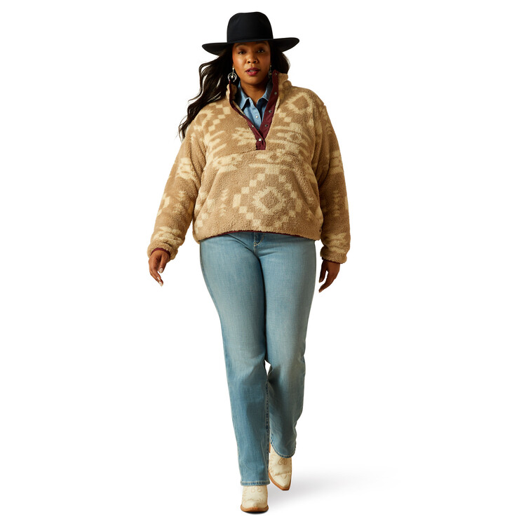 Ariat Berber Snap Front Sweatshirt Dames
