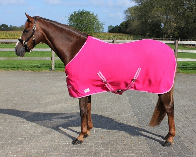 QHP Fleecedeken Color met singels