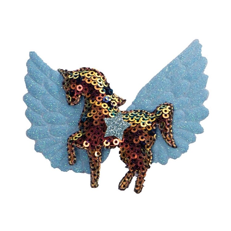 QHP Manenclipjes Unicorn bow (6st)