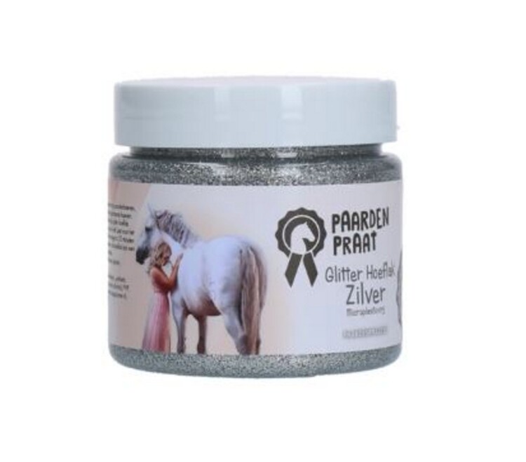 Paardenpraat Glitter Hoeflak m/kwastje