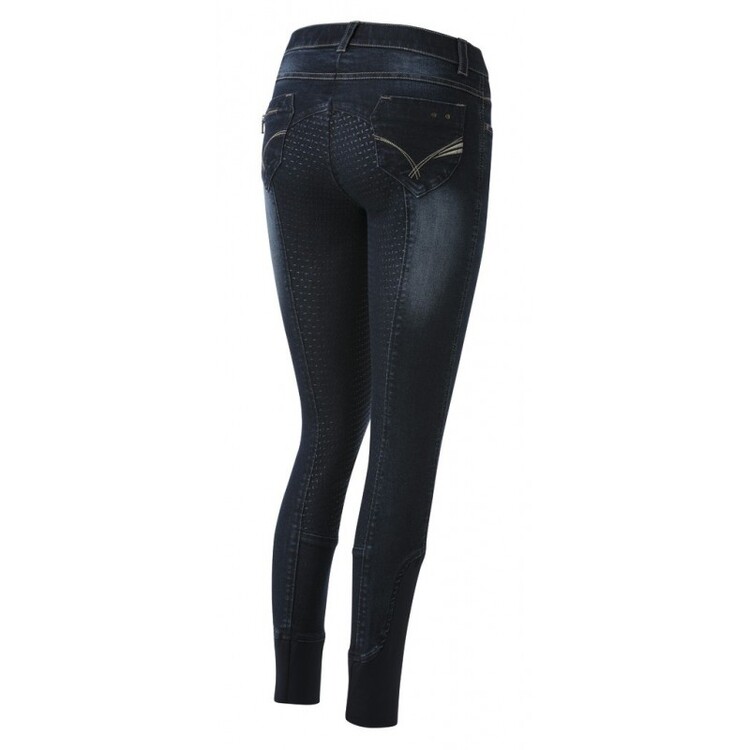 Equitheme Rijbroek Texas Jeans FullGrip Siliconen