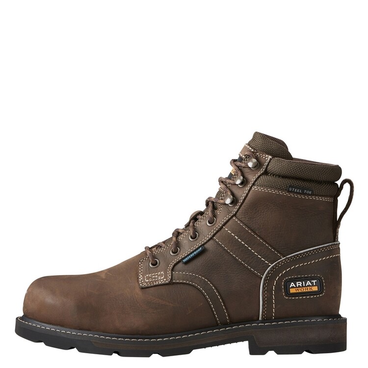 Ariat Groundbreaker 6 Lace Steel Toe Waterproof Work Boot