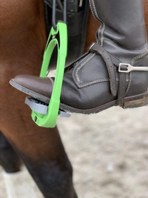 Flex-On Try-Out Green Composite Inclined Ultragrip stijgbeugels
