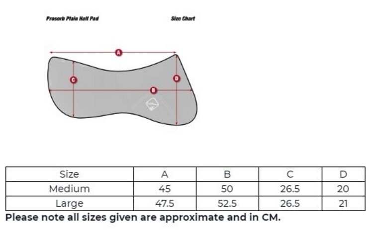 LeMieux Pro-sorb Plain Half Pad