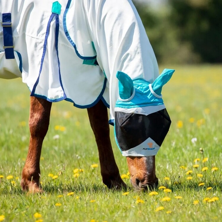Shires FlyGuard Pro Fine Mesh Vliegenmasker met oren