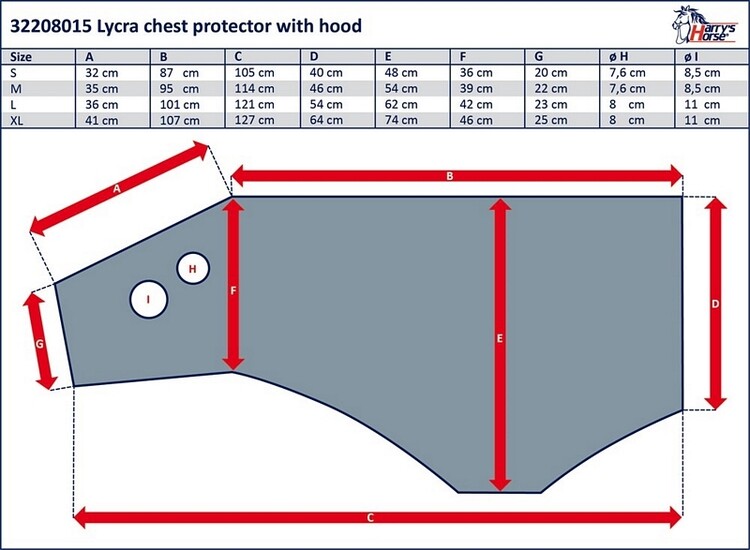 Harry's Horse Borstbeschermer/hood lycra
