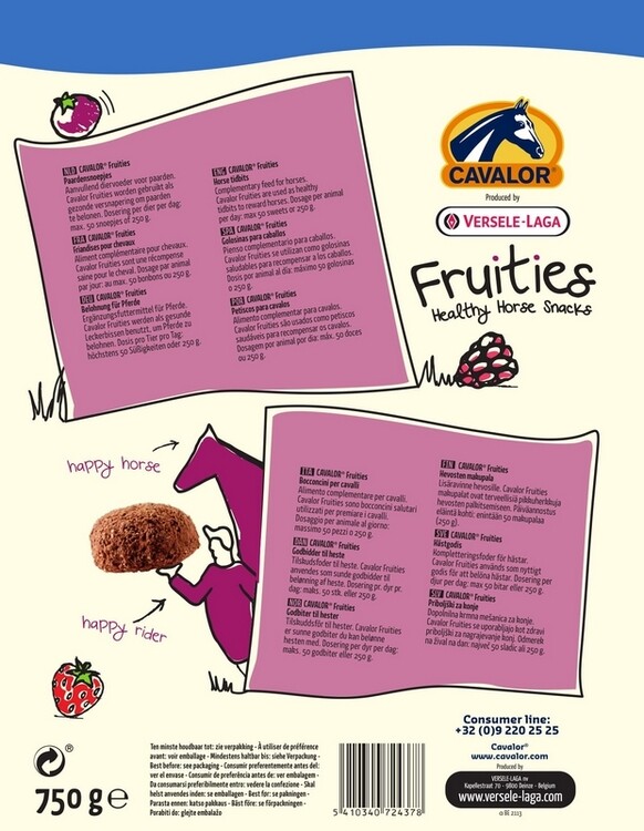 Cavalor Fruities paardensnoepjes 750gr