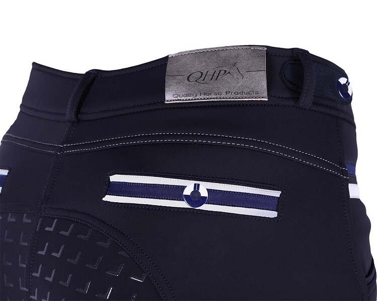 QHP Rijbroek softshell Emma anti-slip zitvlak