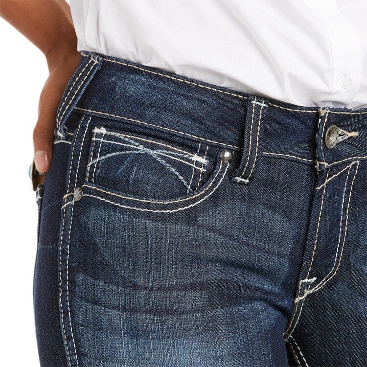 Ariat Womens REAL Mid Rise Skinny Ella Jeans