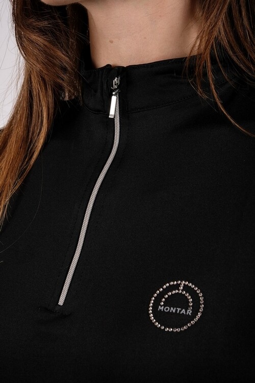 Montar Everly Polo Longsleeve Crystal Logo